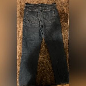AG Adriano Goldschmied Dark Blue Straight Leg Jeans